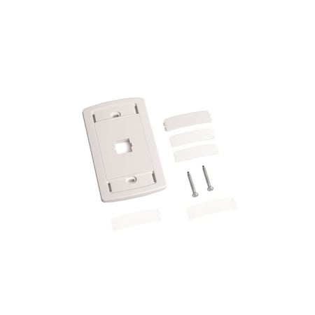 Commscope 1-PORT FLUSH MT UNLOADED, SGL GANG M-SERIES, 108333014 WHITE M10LE-262
